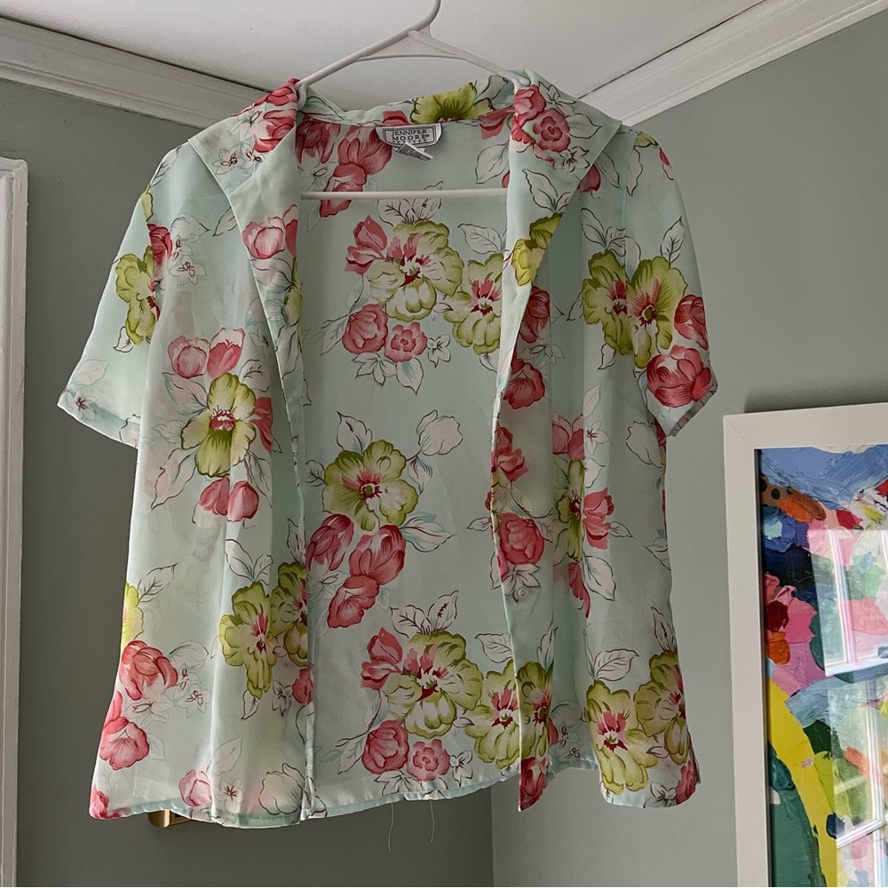Jennifer Moore floral shirt
